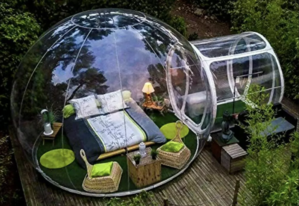 transparent igloo tent