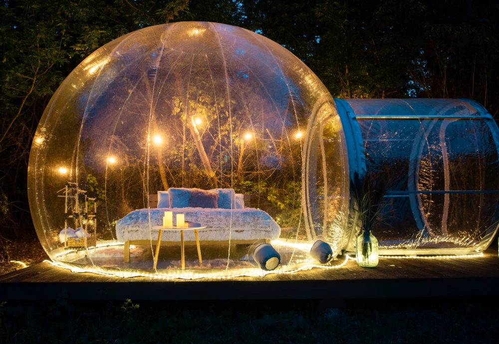 small bubble tent